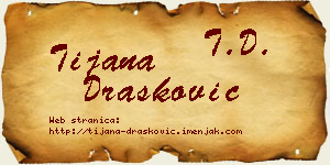 Tijana Drašković vizit kartica